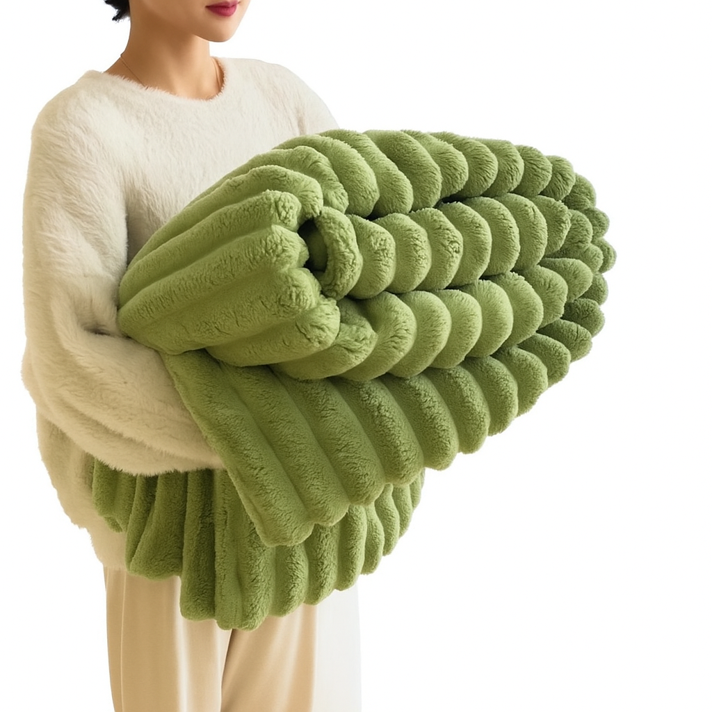 Plush Throw Blanket – Ultra Soft & Cozy Couch Blanket for All Seasons