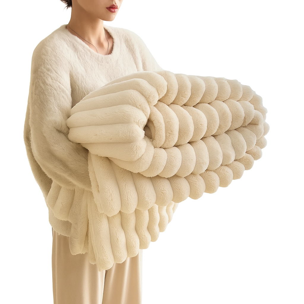 Plush Throw Blanket – Ultra Soft & Cozy Couch Blanket for All Seasons