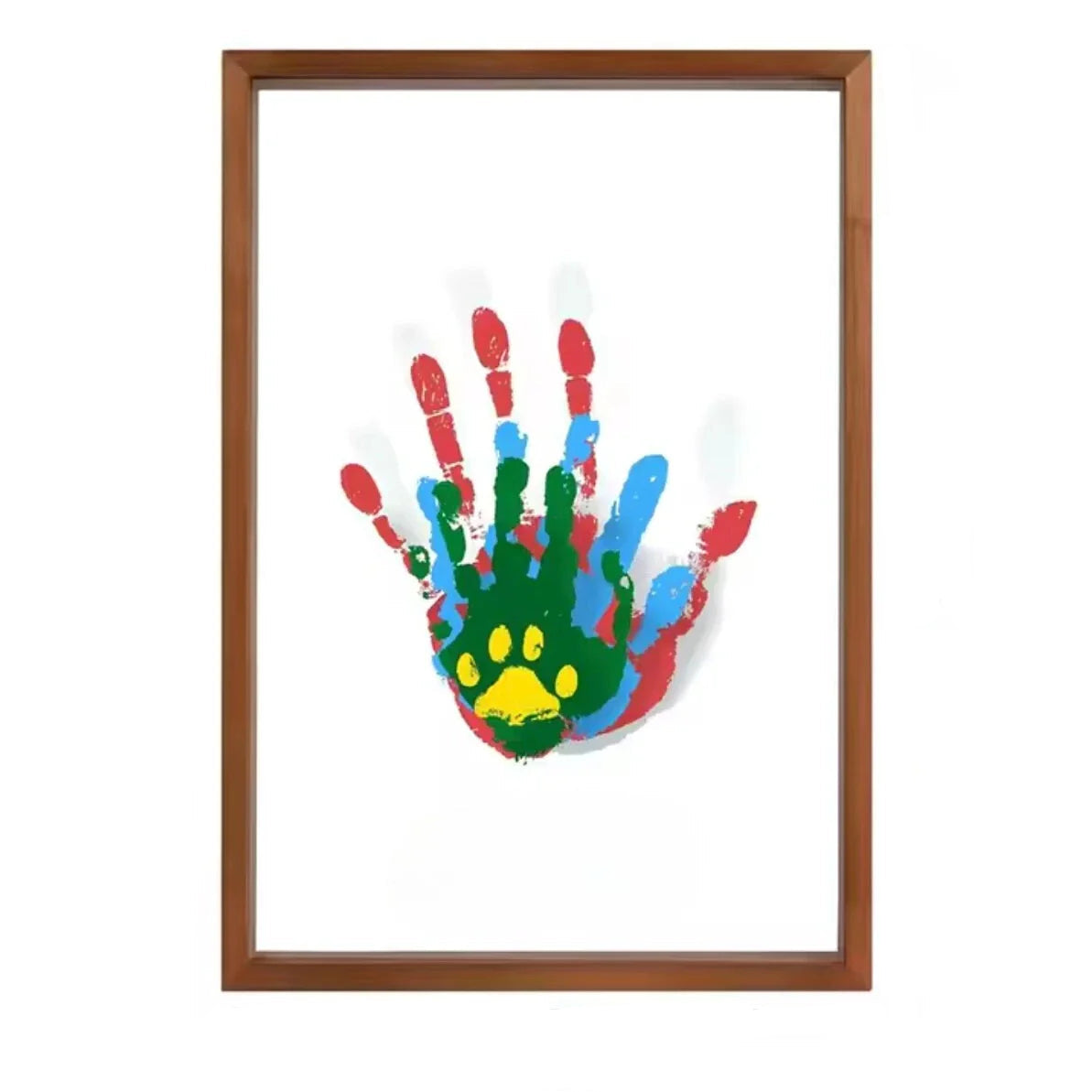 Baby Handprint & Footprint Kit – Clay Keepsake Frame with Photo Slots for Newborns & Toddlers