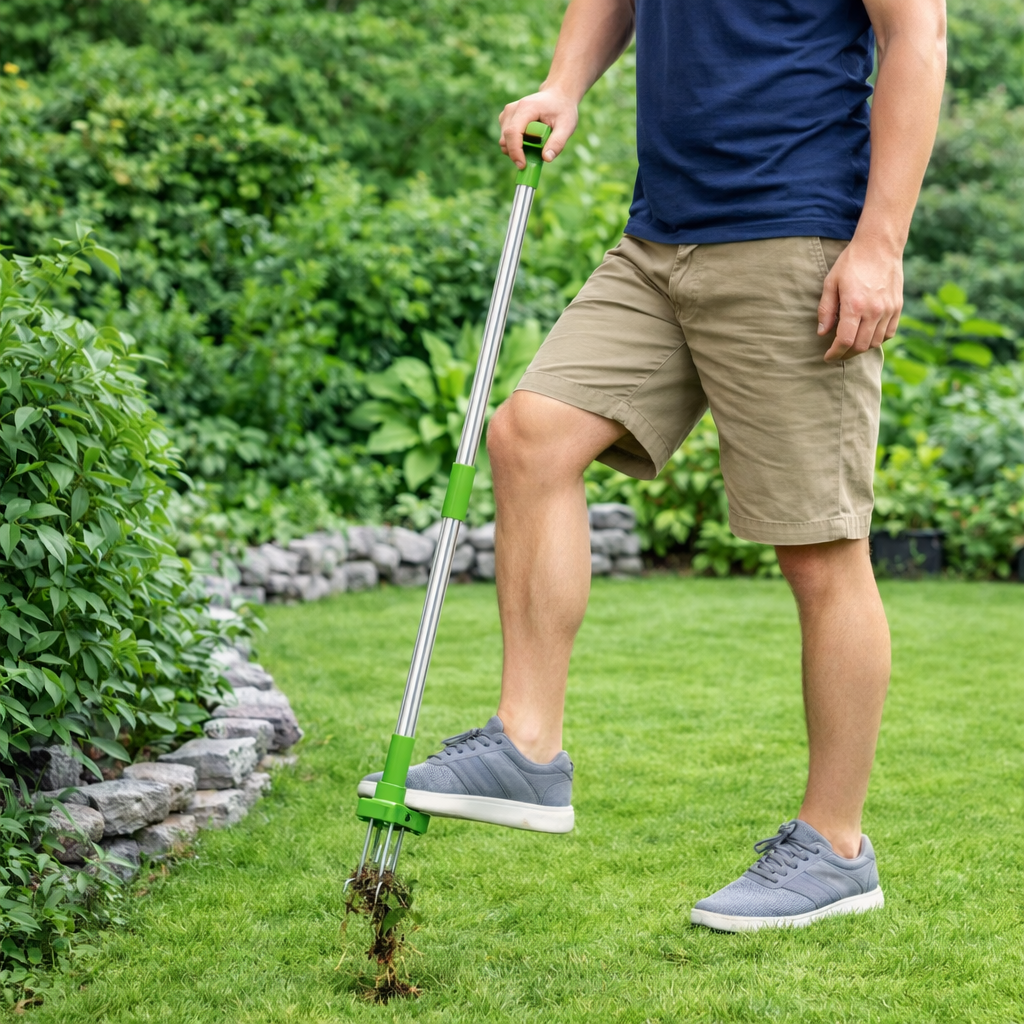 Stand Up Weed Puller and Root Remover Tool – No Kneeling
