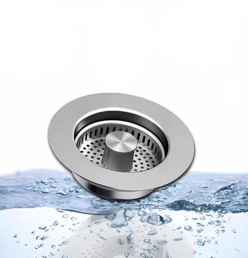 3-in-1 Stainless Steel Kitchen Sink Strainer