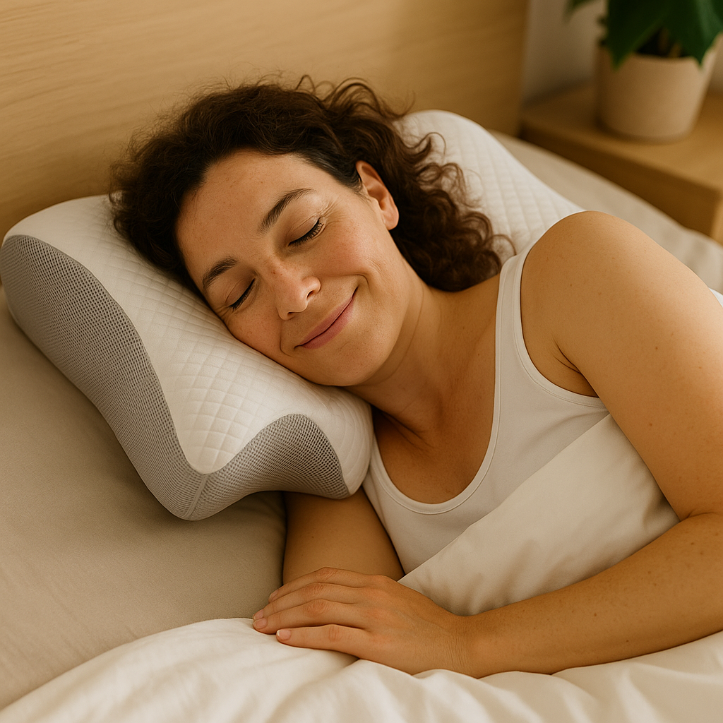 Memory Foam Pillow — Neck Comfort & Ergonomic Cervical Support (Contour for Side/Back Sleepers)