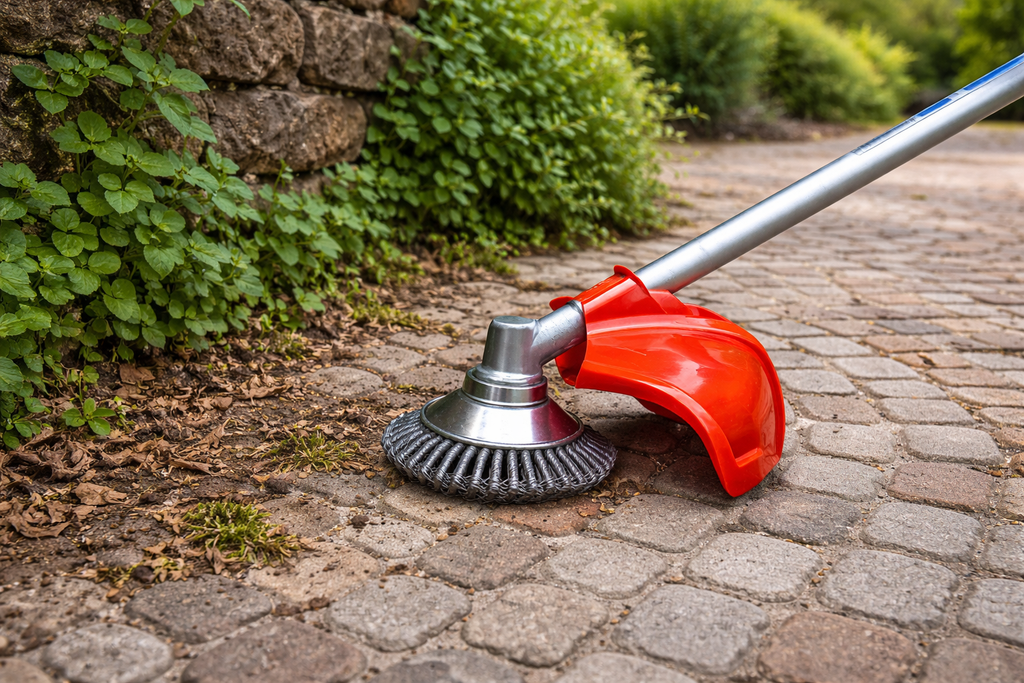 Steel Wire Weed Brush Trimmer Head – Carbon Steel Brush Cutter for Hard Surfaces