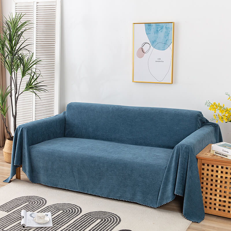 Water-Resistant Sofa Throw Cover – Non-Slip Couch Protector with Jacquard Edge-Homi Goods