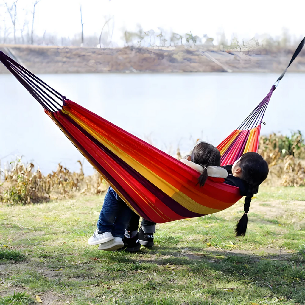 Camping Hammock – Portable Outdoor Fabric Hammock