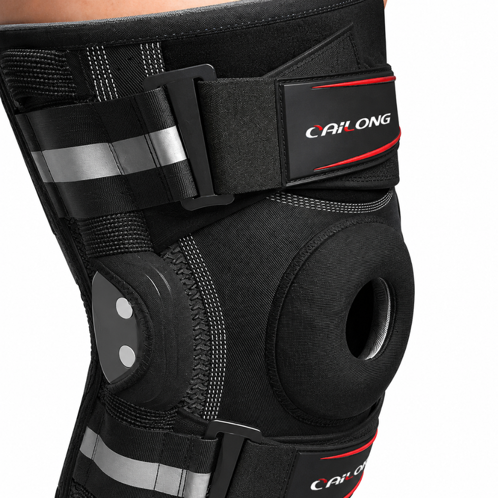 Hinged Knee Brace – Adjustable Knee Stabilizer with Copper Hinges