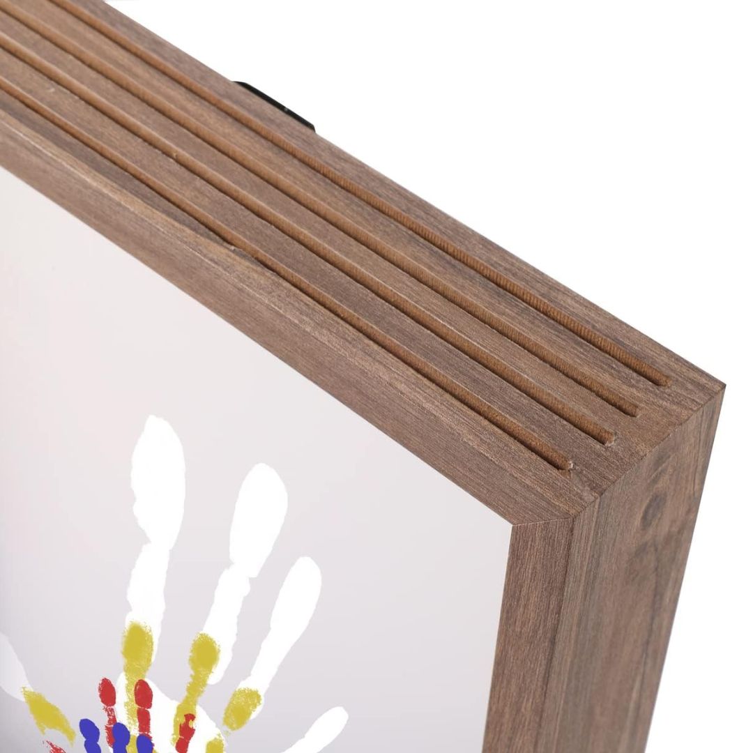 Baby Handprint & Footprint Kit – Clay Keepsake Frame with Photo Slots for Newborns & Toddlers