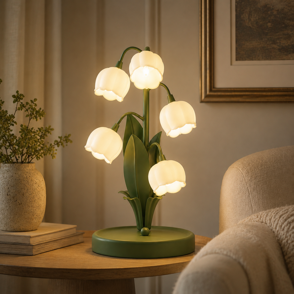 Table Lamp – Lily of the Valley Bedside Lamp