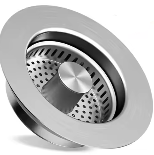 3-in-1 Stainless Steel Kitchen Sink Strainer