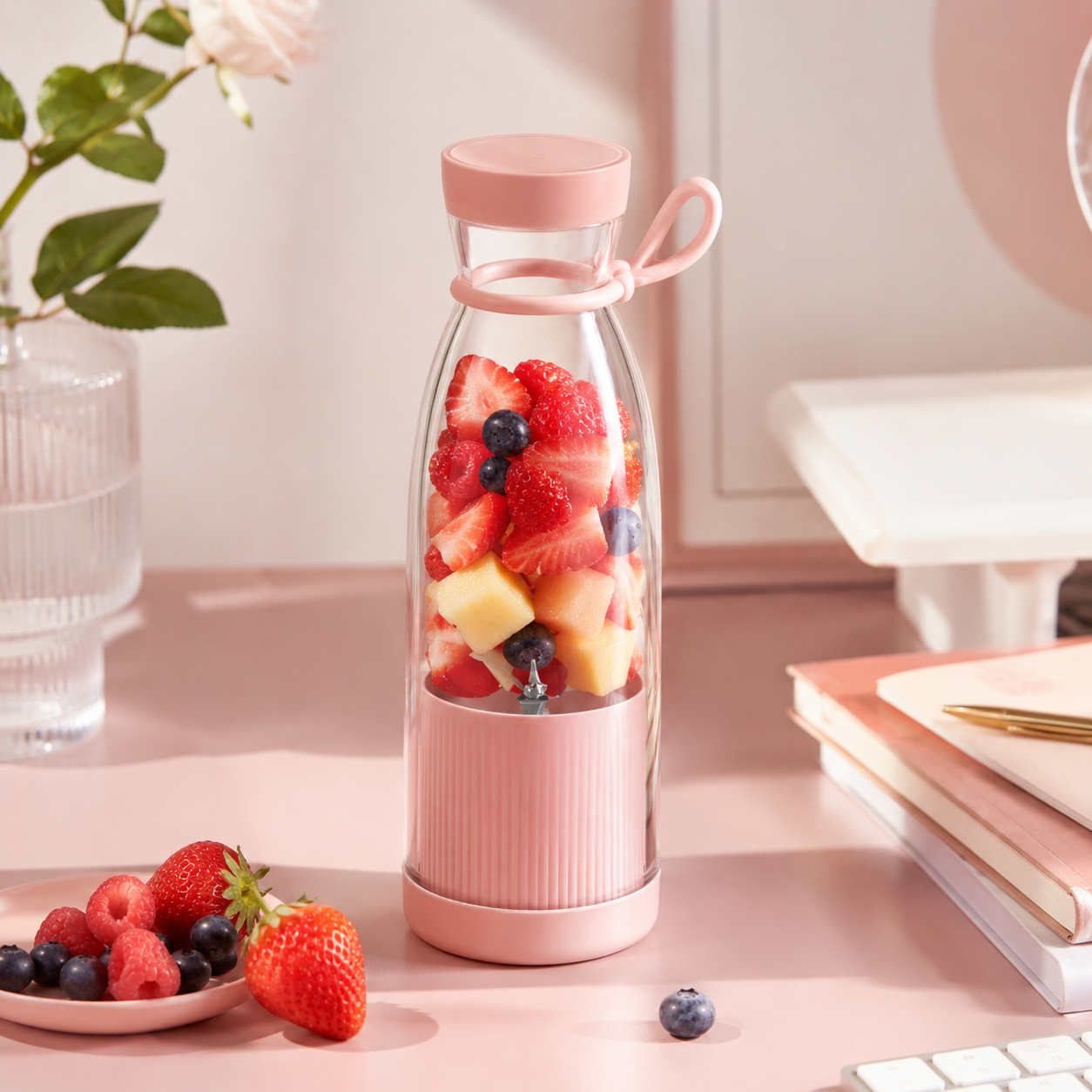 Portable Blender – Smoothie Blender with USB Rechargeable Battery