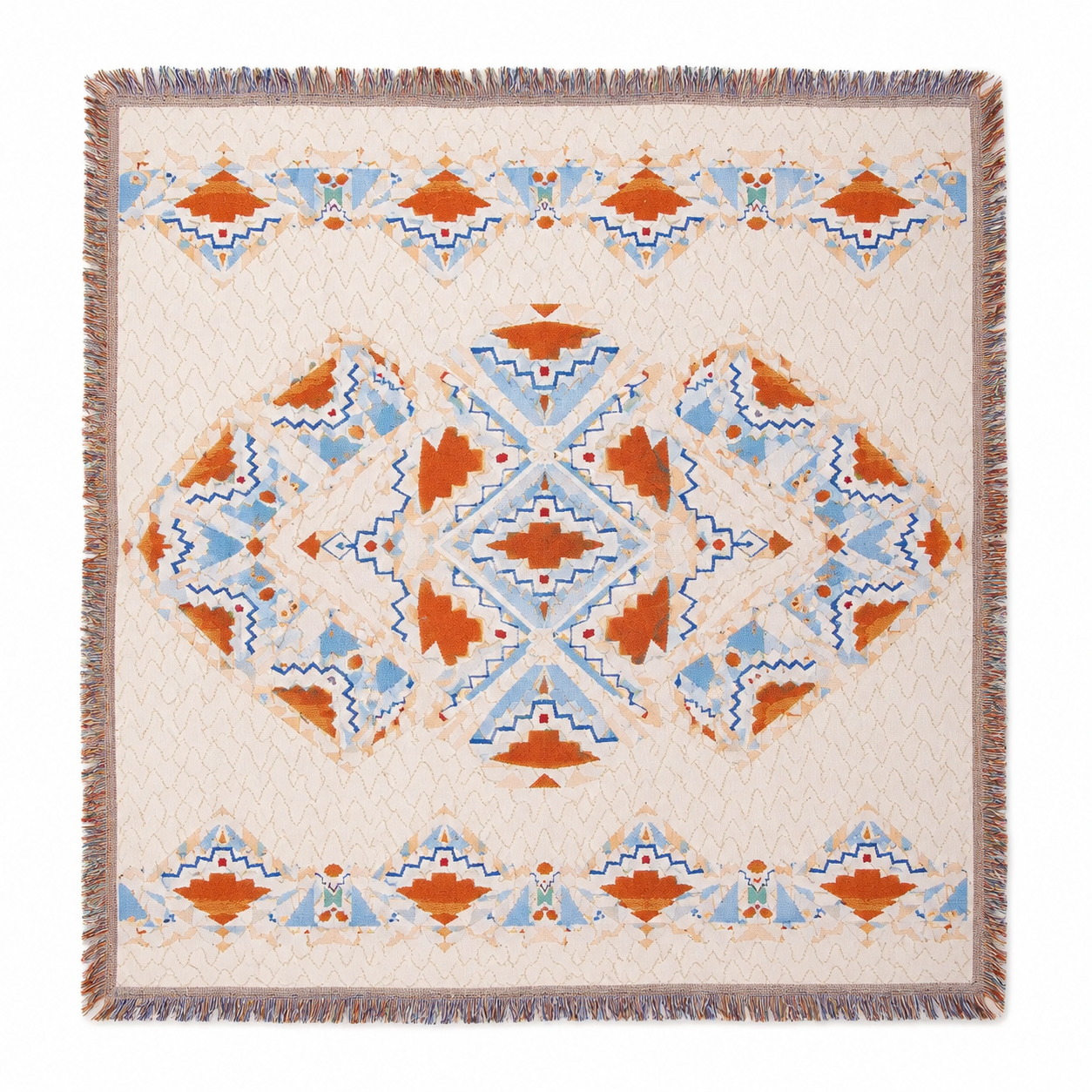 Boho Picnic & Camping Blanket – Outdoor Beach Tapestry Throw with Fringe