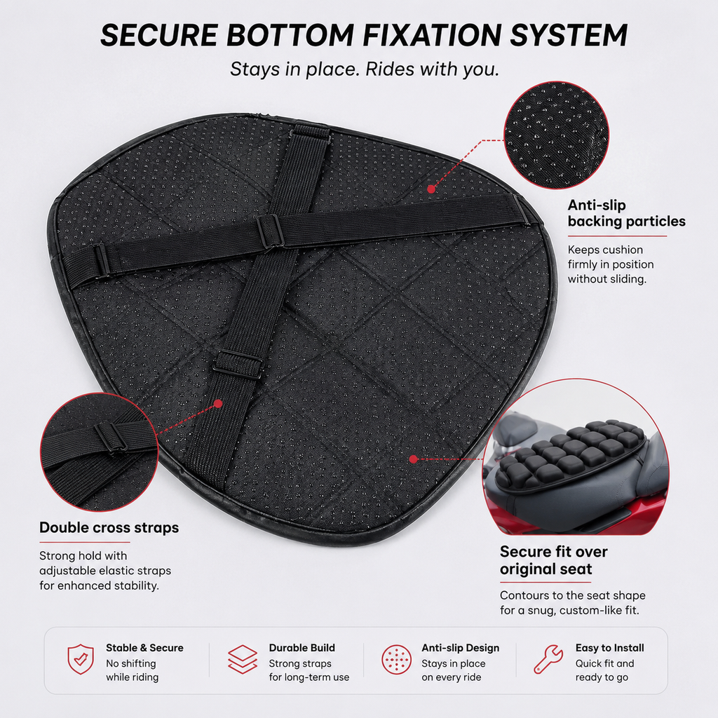 Motorcycle Seat Cushion – Comfort Riding Seat Pad