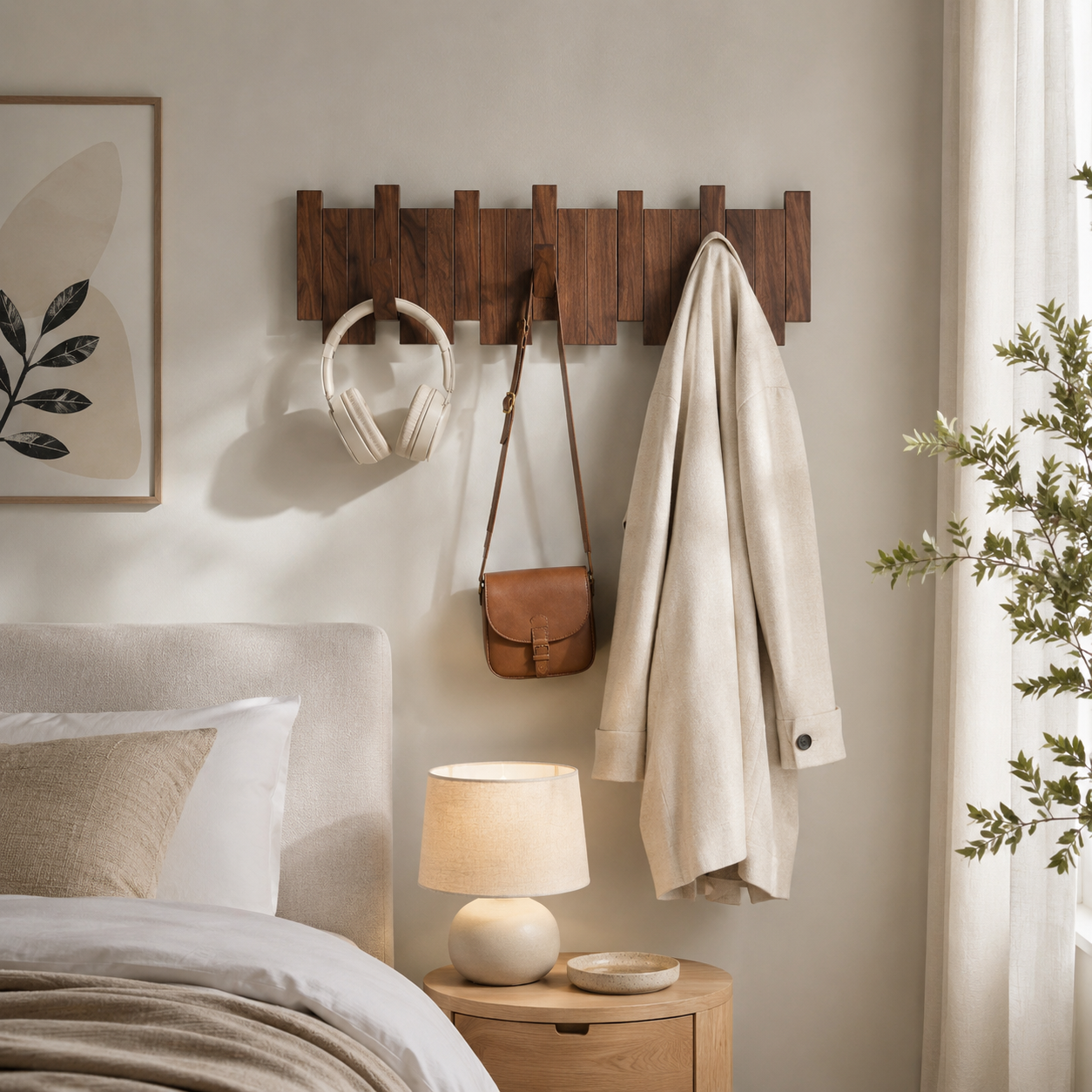 Wall Mounted Coat Rack – Wood Wall Hook Rack