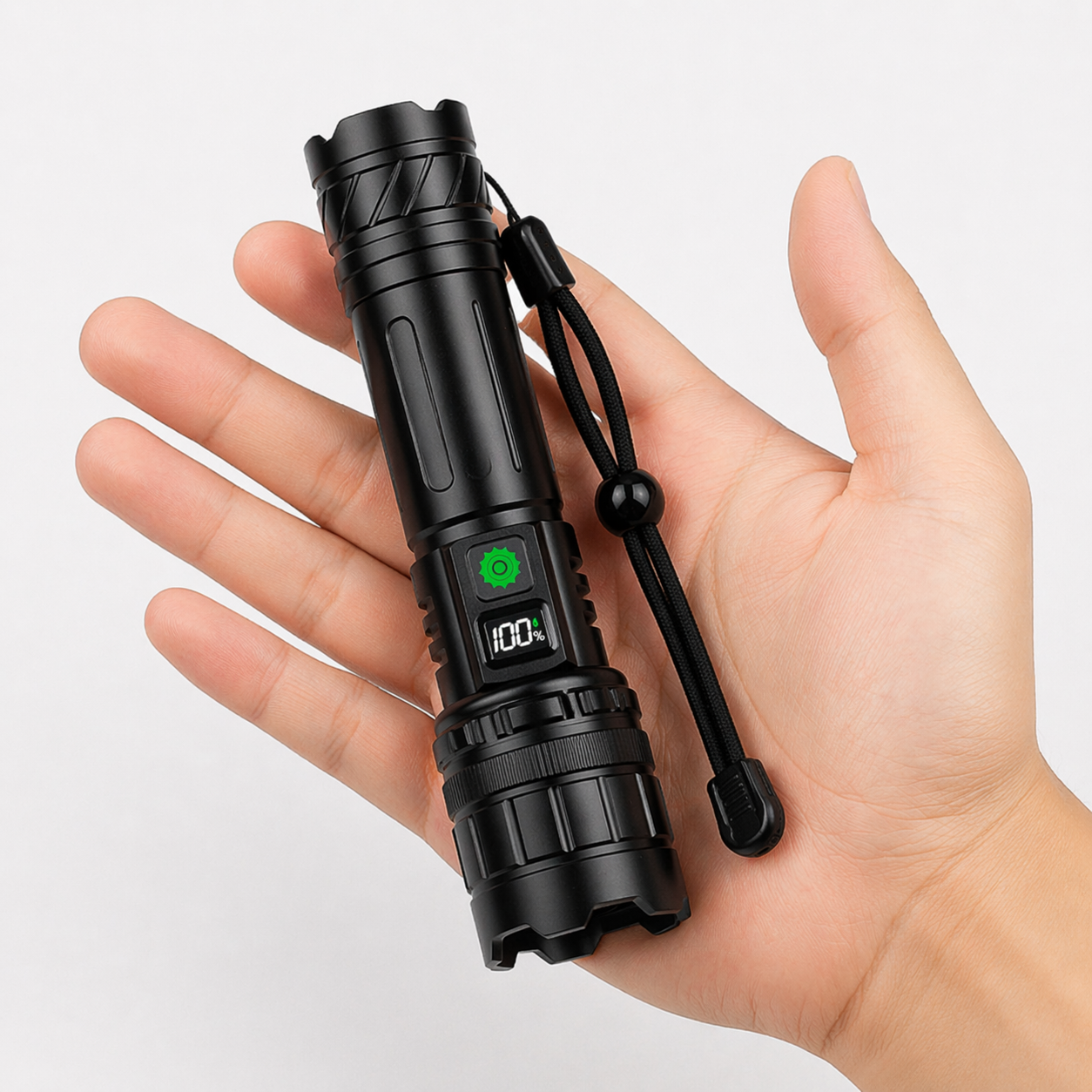 Rechargeable LED Flashlight Kit – USB-C Zoom Camping Flashlight