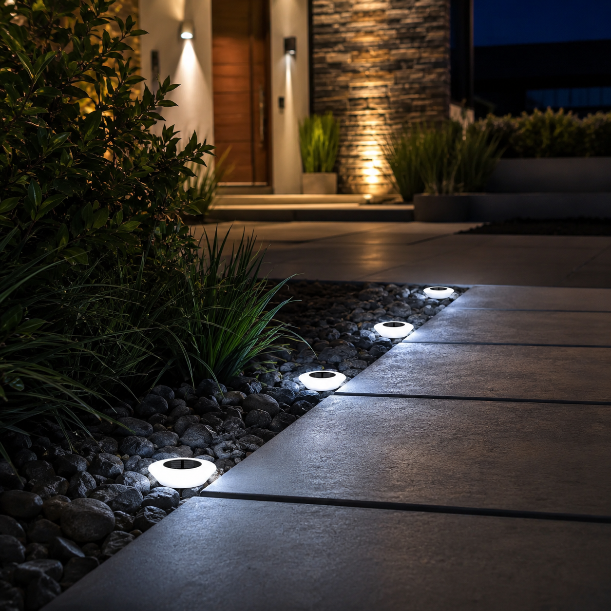 Solar Ground Lights Outdoor – LED Pathway Garden Lights | IP68 Pack