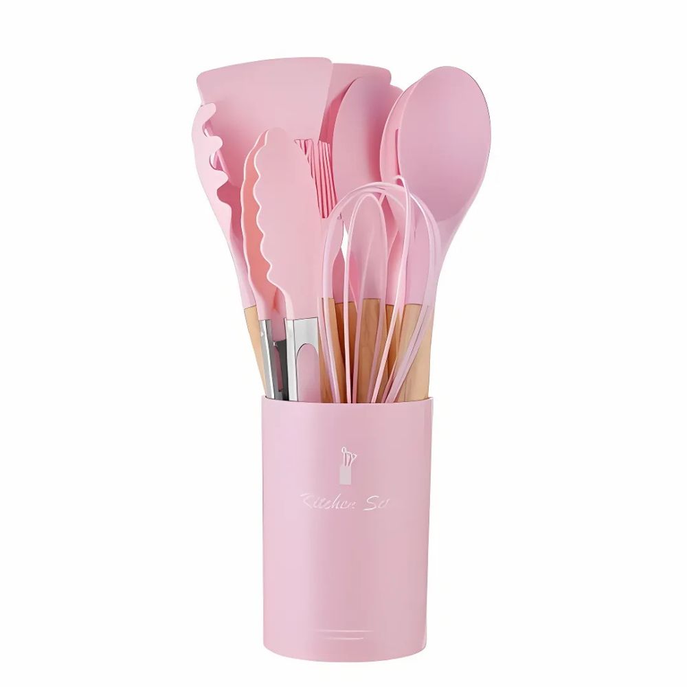 12-Piece Kitchen Utensil Set – Silicone Non-Stick Cooking Tools