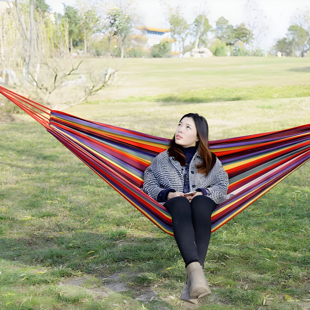 Camping Hammock – Portable Outdoor Fabric Hammock