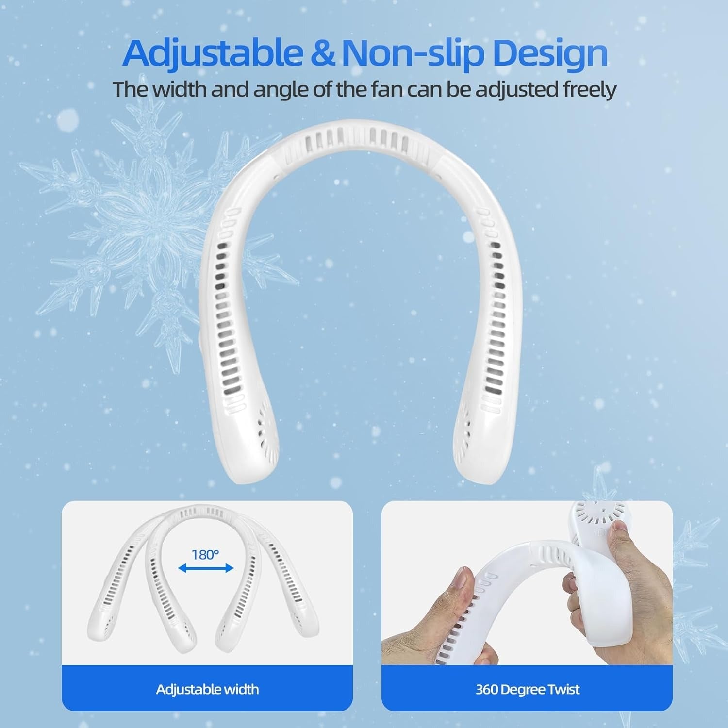 Neck Fan – Portable Bladeless Hands-Free Personal Cooling Fan