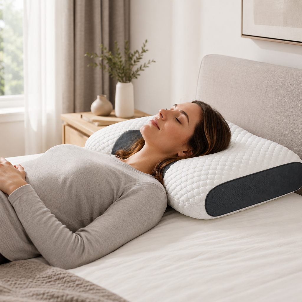 Ergonomic Pillow – Neck Support Contour Pillow for Sleep
