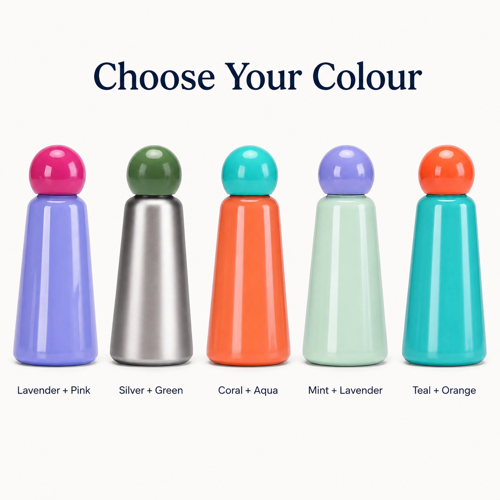 Insulated Water Bottle – Reusable Stainless Steel Thermos with Ball Cap