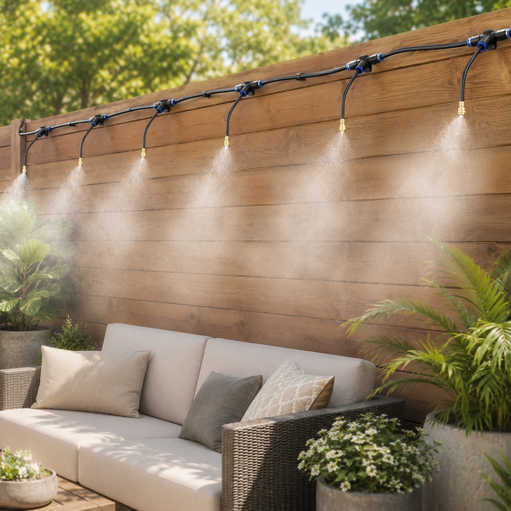 Patio Misting System – 20m Garden Cooling Kit
