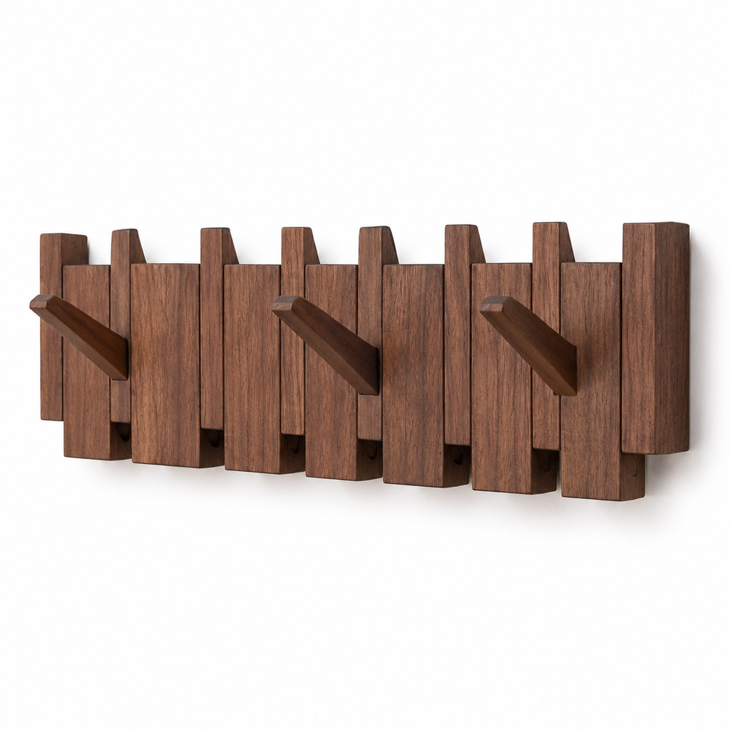 Wall Mounted Coat Rack – Wood Wall Hook Rack
