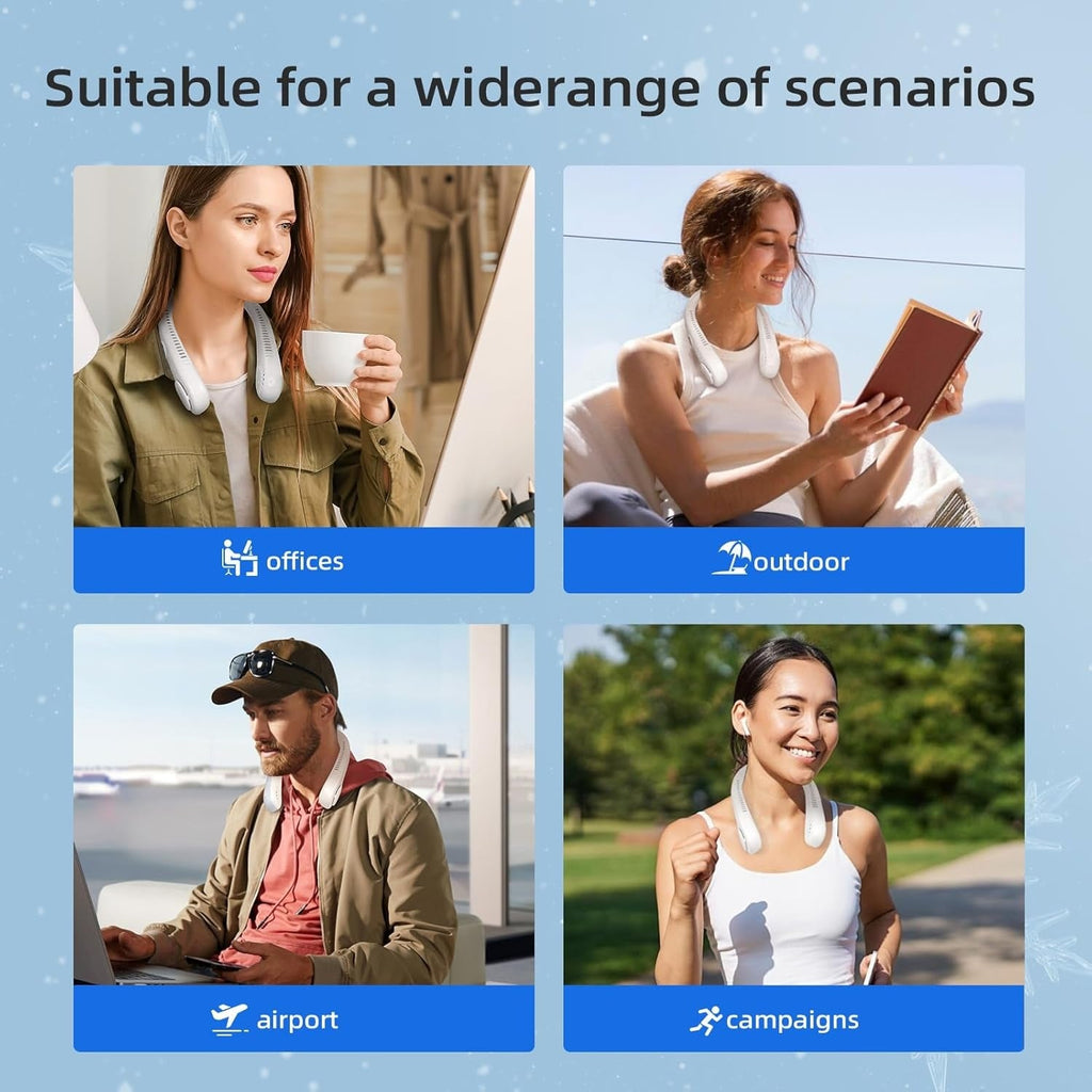Neck Fan – Portable Bladeless Hands-Free Personal Cooling Fan