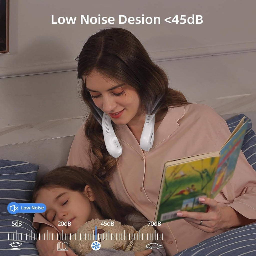 Neck Fan – Portable Bladeless Hands-Free Personal Cooling Fan