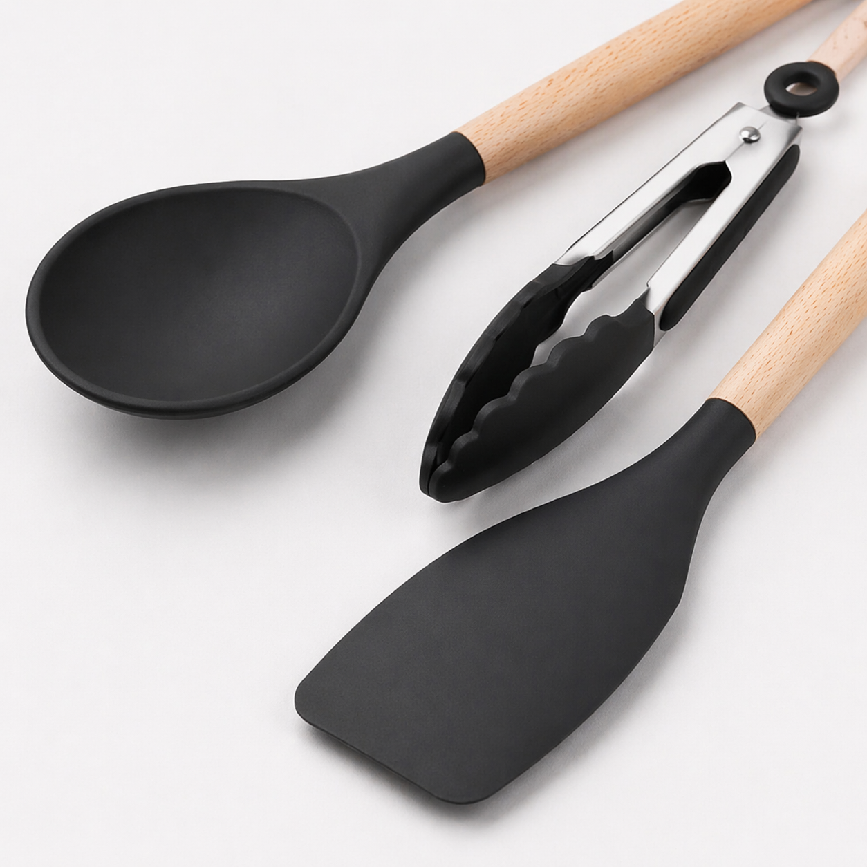 12-Piece Silicone Kitchen Utensil Set – Non-Stick Cooking Tools with Heat-Resistant Design