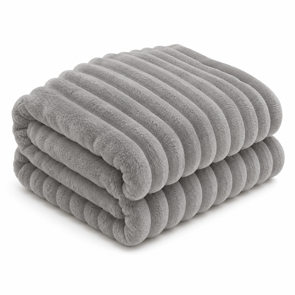 Plush Throw Blanket – Faux Rabbit Fur, 1 or 3 Piece Set