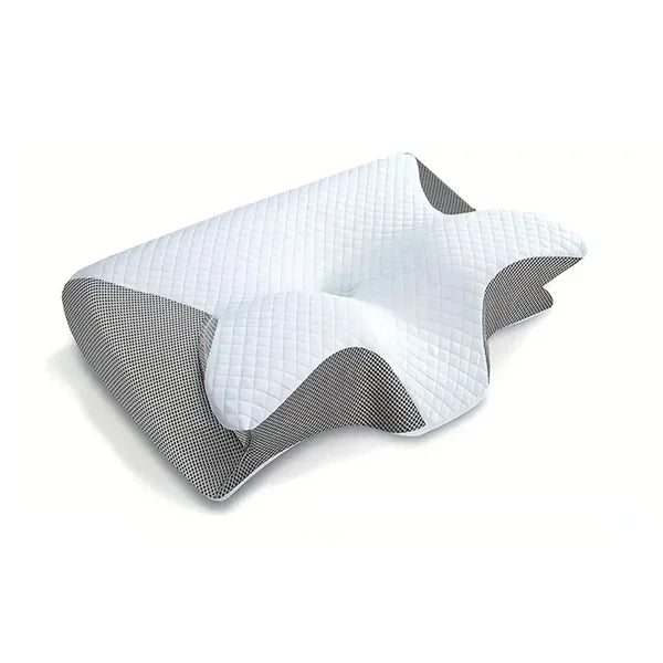 Memory Foam Pillow — Neck Comfort & Ergonomic Cervical Support (Contour for Side/Back Sleepers)