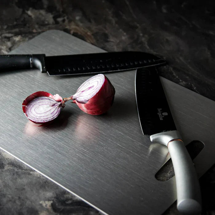 Antibacterial Cutting Board – Titanium Finish with Durable Aluminum Construction 1
