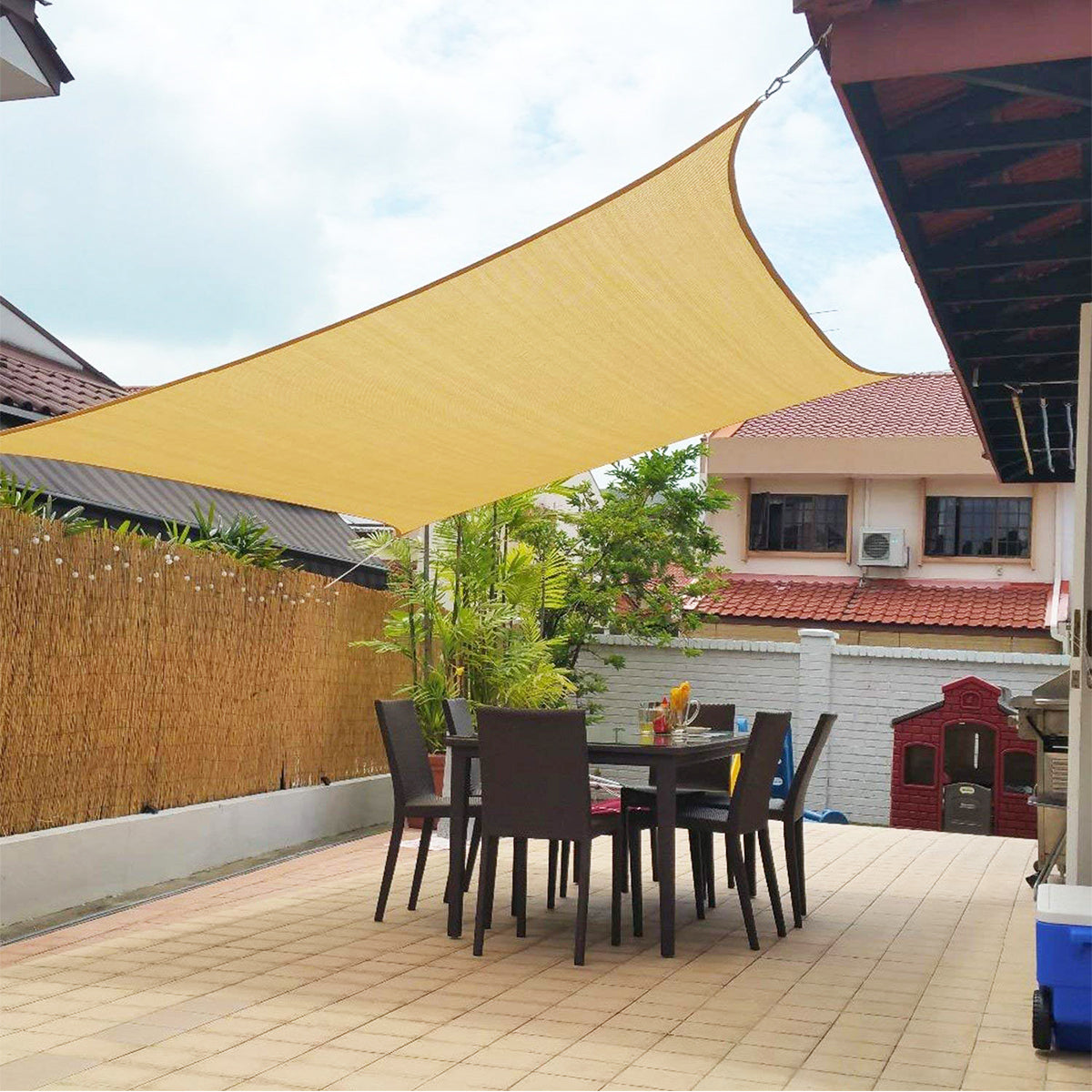 Shade Sail Sun & Patio Cover – UV Block, Water Resistant