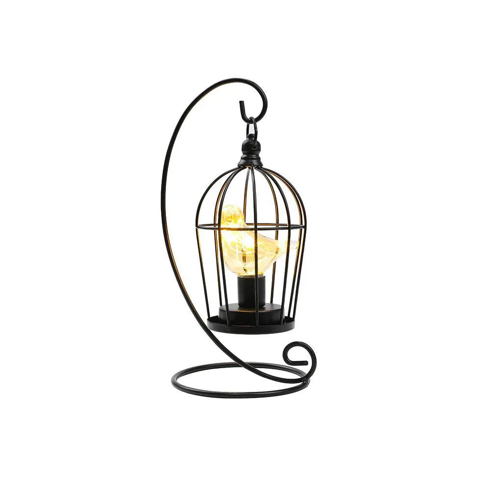 Creative Vintage Birdcage Table Lamp