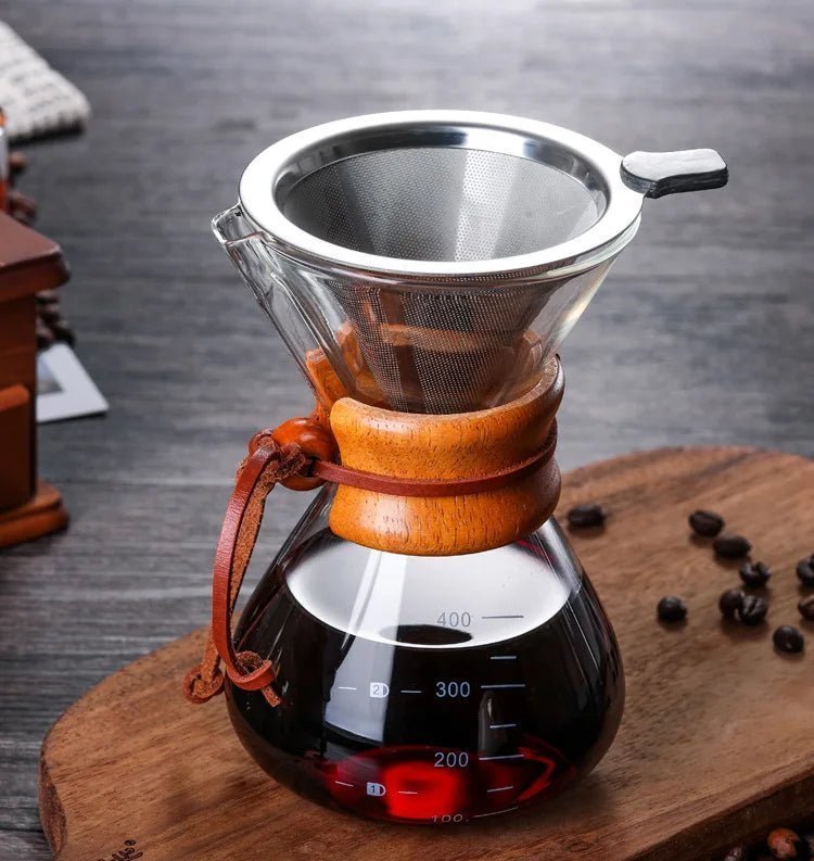 Coffee Pour Over Kit – Hario V60 Set with Chemex Pot for Multiple Servings 0