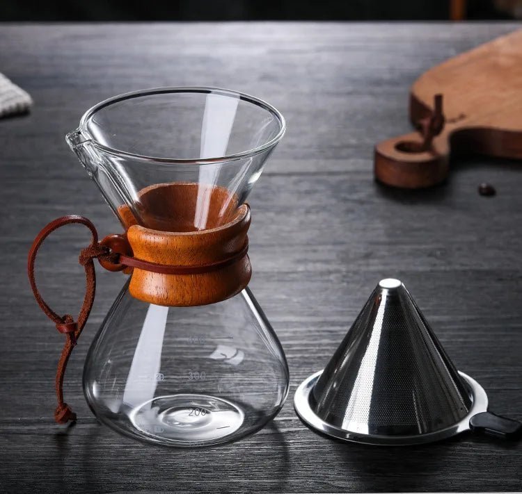 Coffee Pour Over Kit – Hario V60 Set with Chemex Pot for Multiple Servings 2