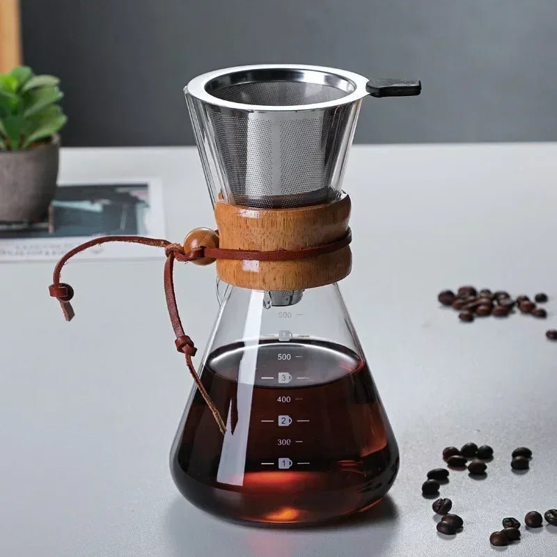 Coffee Pour Over Kit – Hario V60 Set with Chemex Pot for Multiple Servings 3
