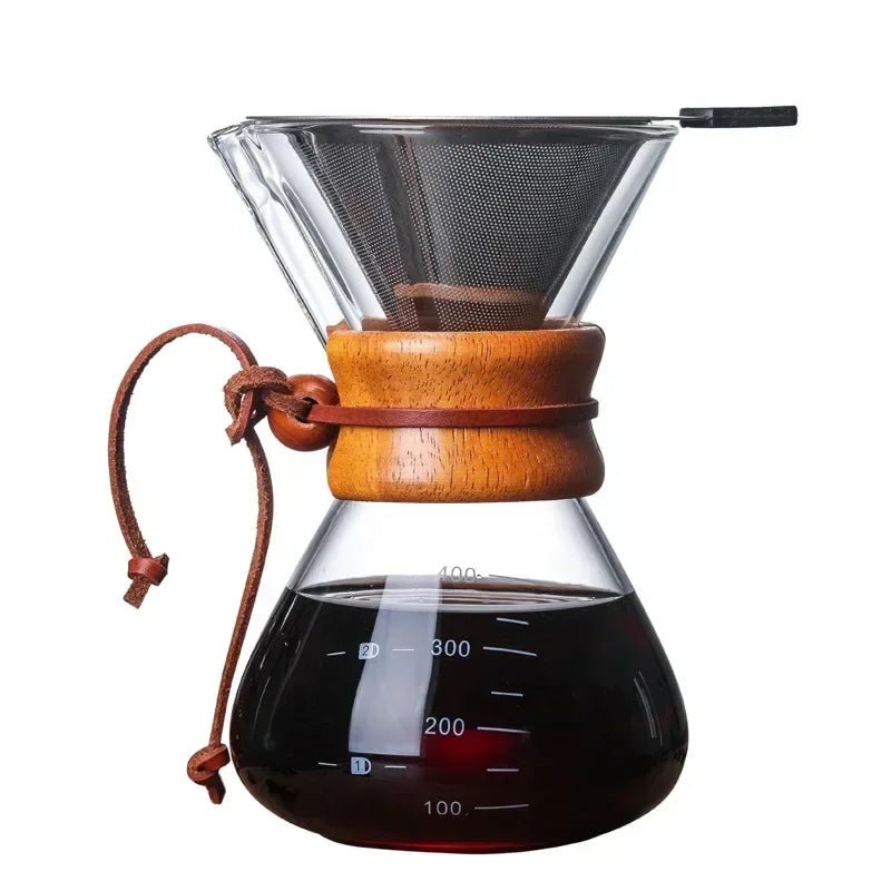 Coffee Pour Over Kit – Hario V60 Set with Chemex Pot for Multiple Servings 4
