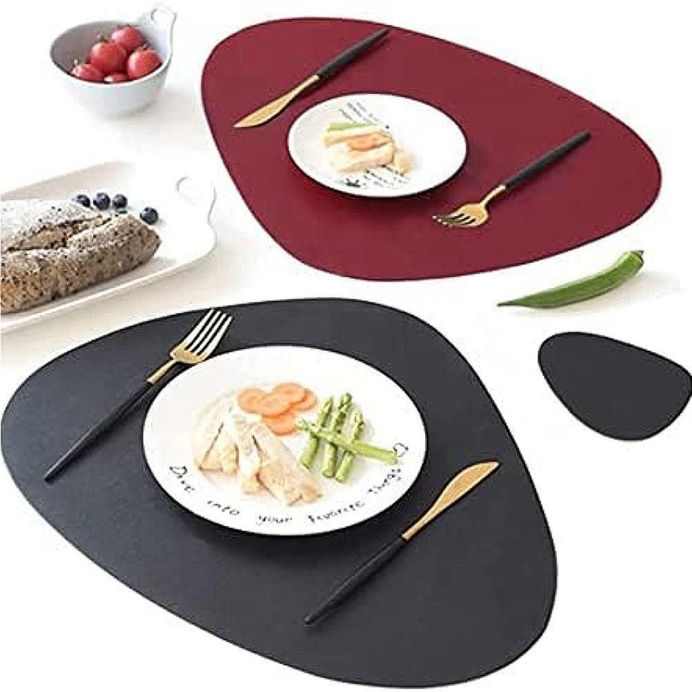 Dual-Sided Placemats Set – Waterproof Ecological Leather Table Mats for Easy Cleaning and Heat Resistance 3