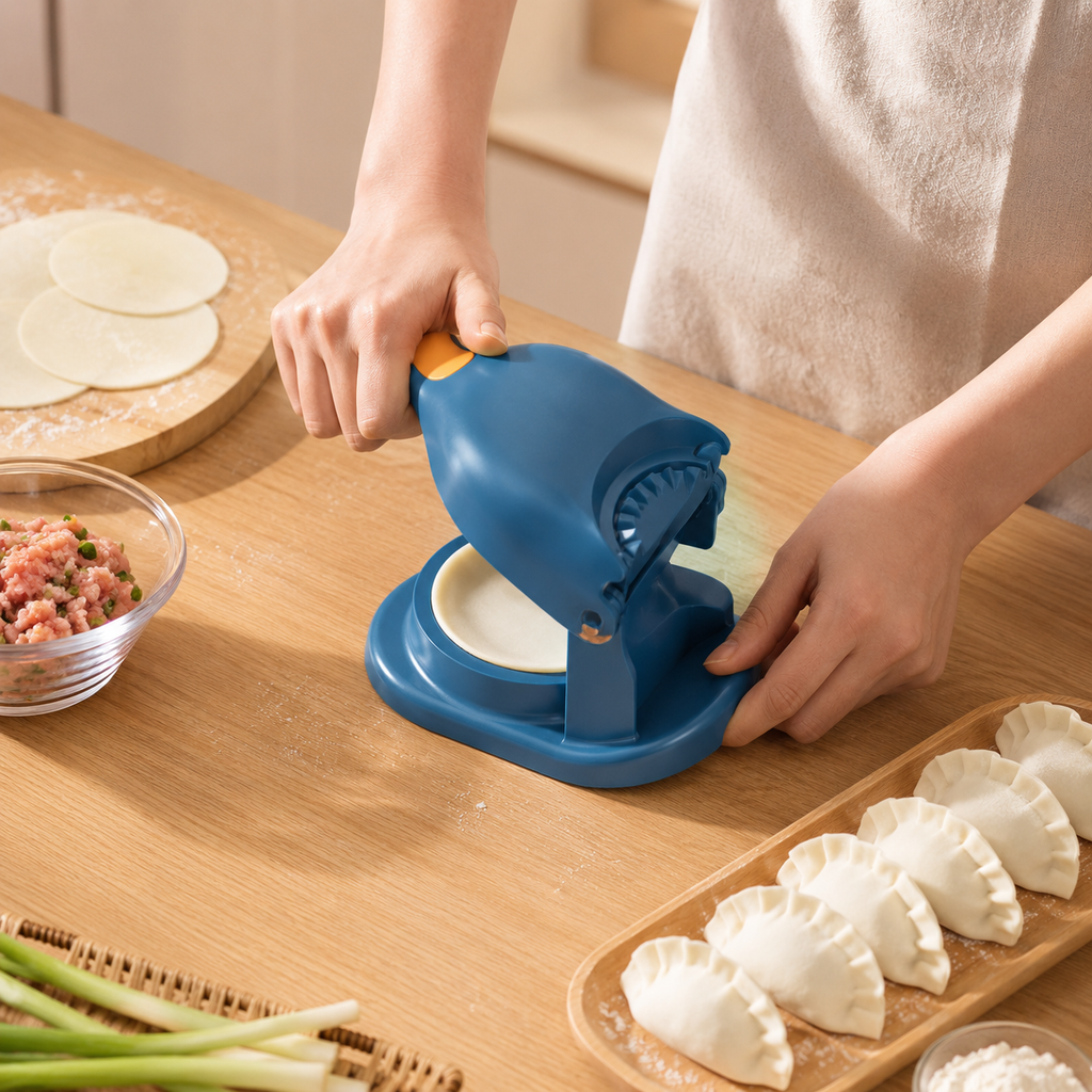 Dumpling Maker – 2-in-1 Dumpling Mold Press and Wrapper Cutter