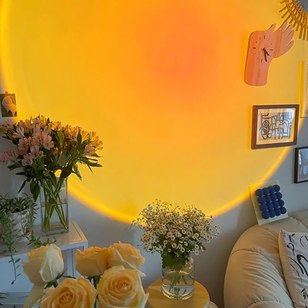 Sunset Lamp – RGB Ambient Bedroom Light with Remote