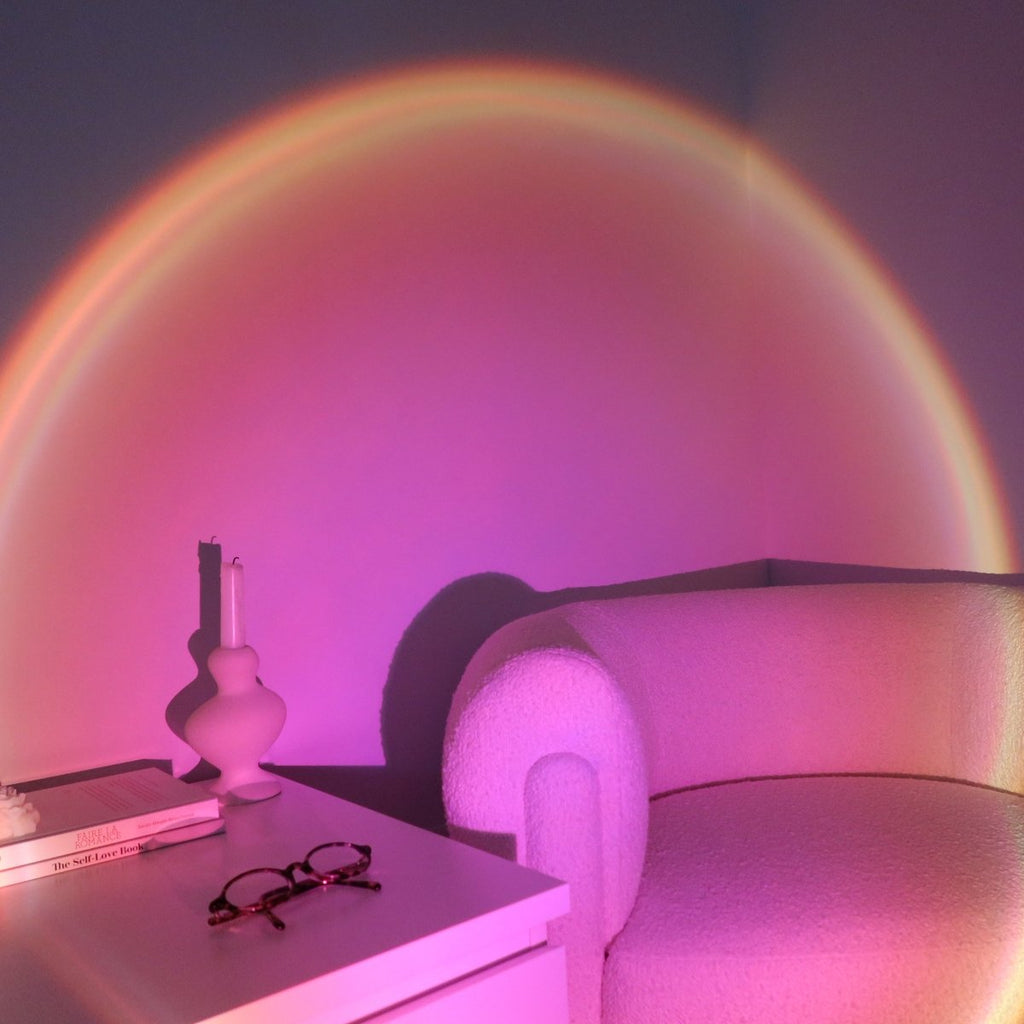 Sunset Lamp – RGB Ambient Bedroom Light with Remote