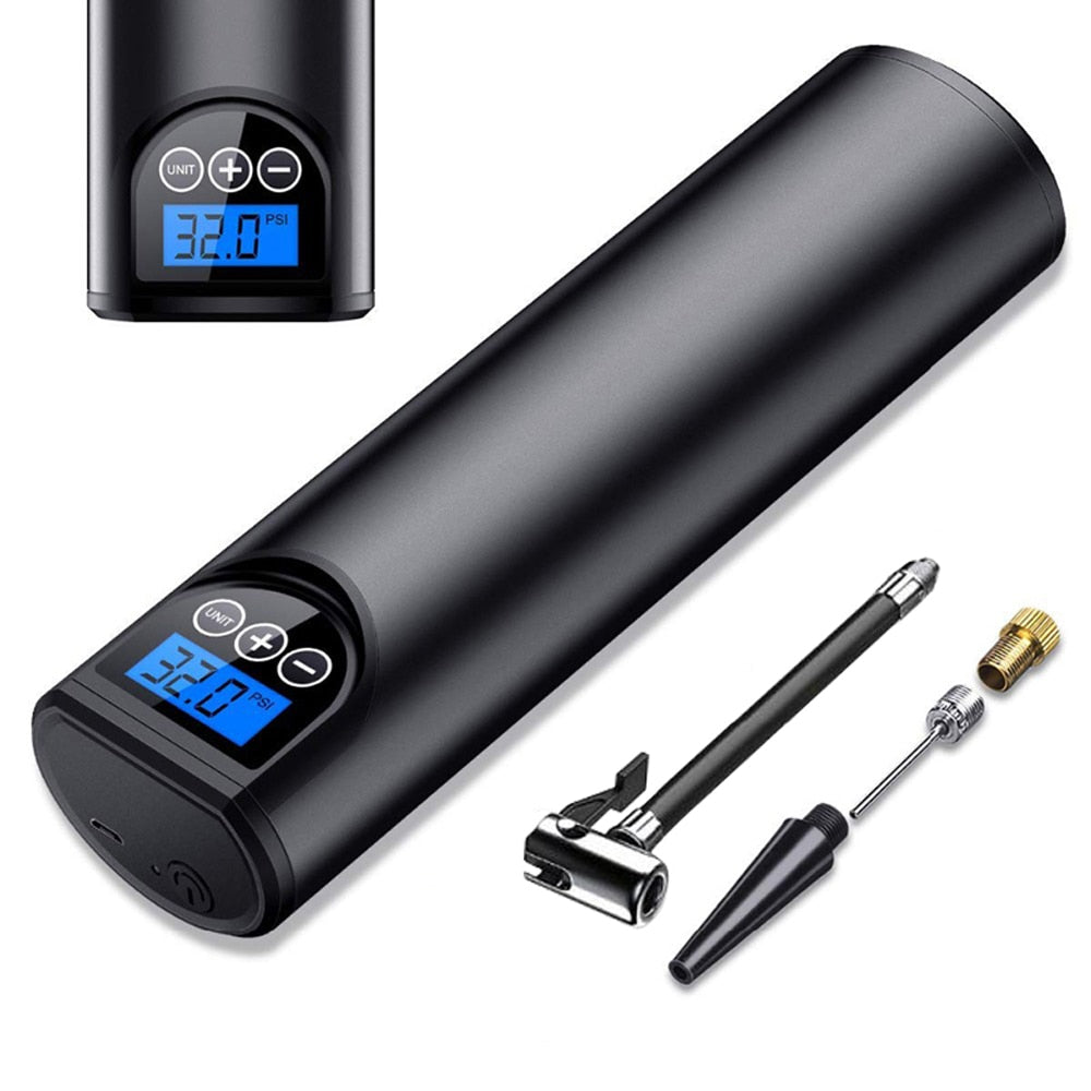 Portable Air Compressor – Electric Pump for Car Tires | Portable Pump with LED Light