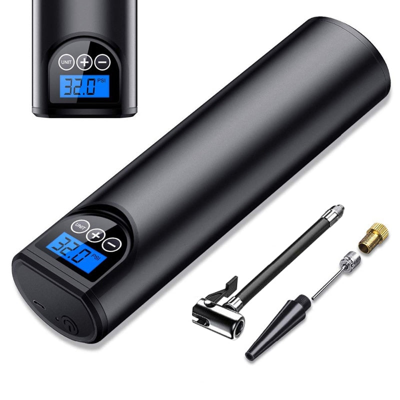Portable Air Compressor – Electric Pump for Car Tires | Portable Pump with LED Light