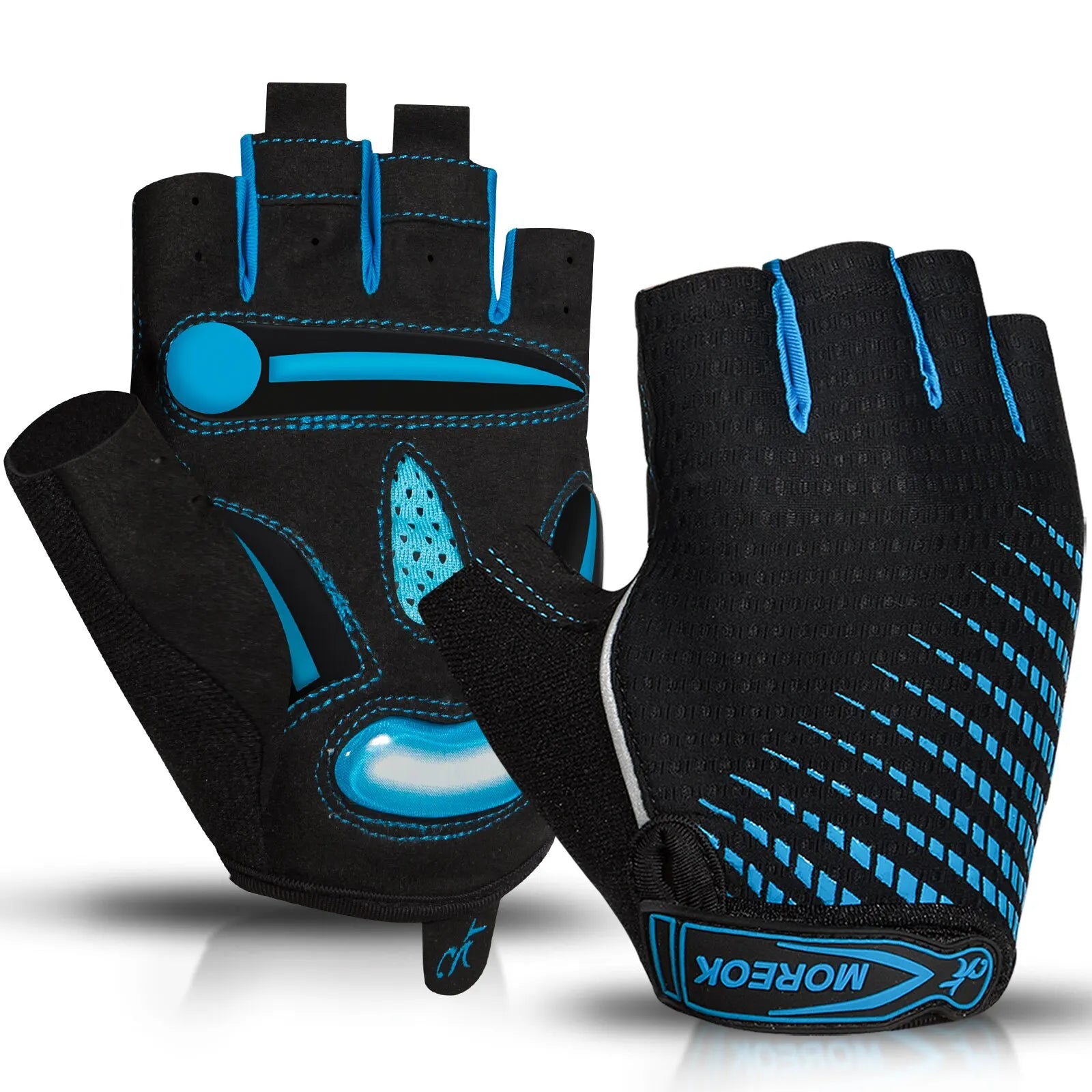 Half Finger Cycling Gloves – Gel Padded Bike Gloves for Road & MTB