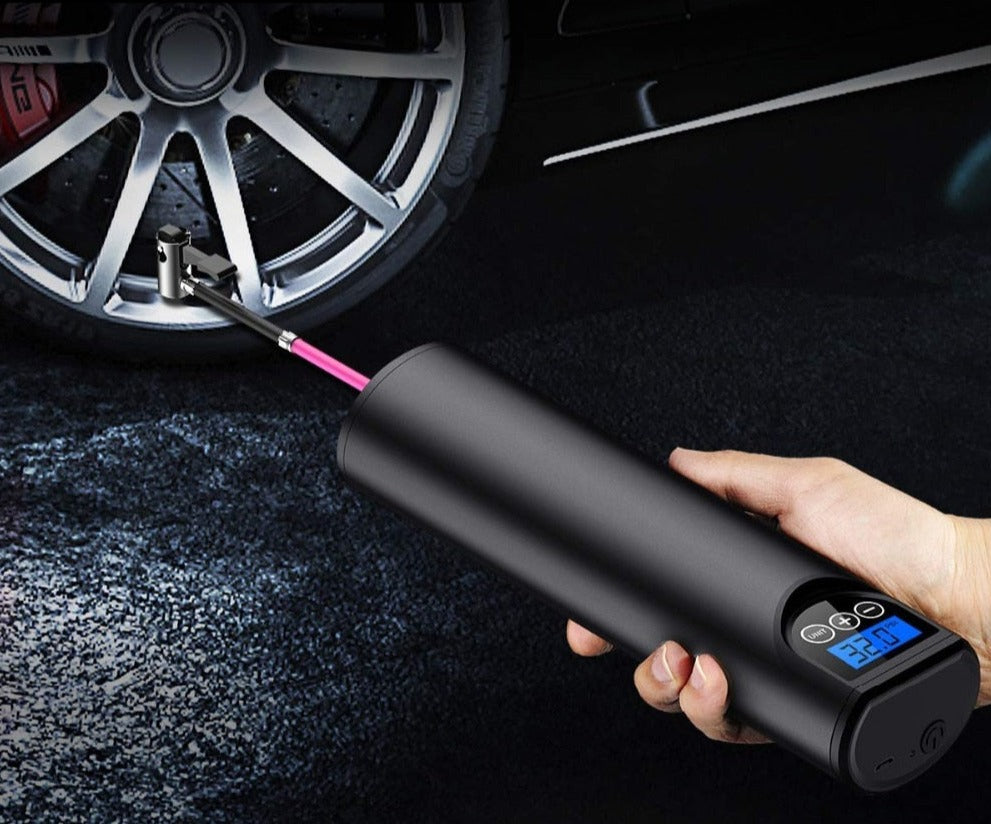 Portable Air Compressor – Electric Pump for Car Tires | Portable Pump with LED Light