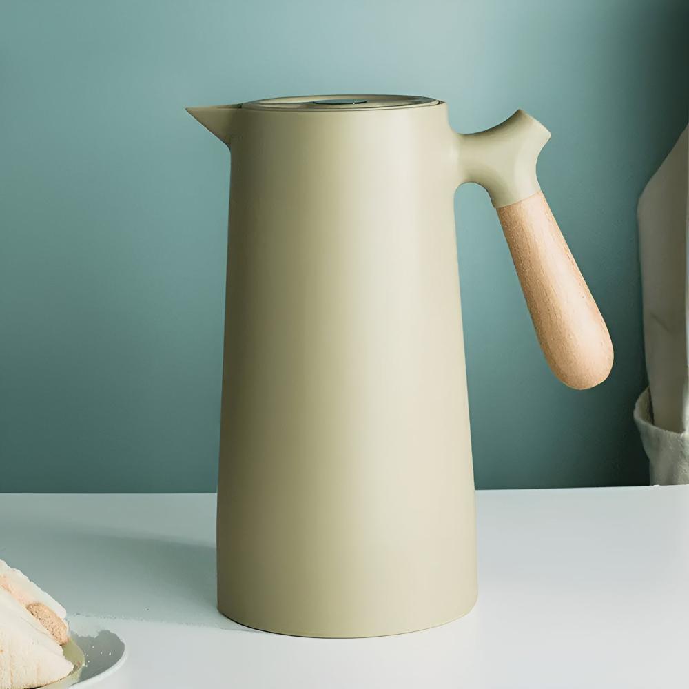 Insulated Carafe – Stylish Stainless Steel Design with Glass Inner Lining and 1 Liter Capacity 0