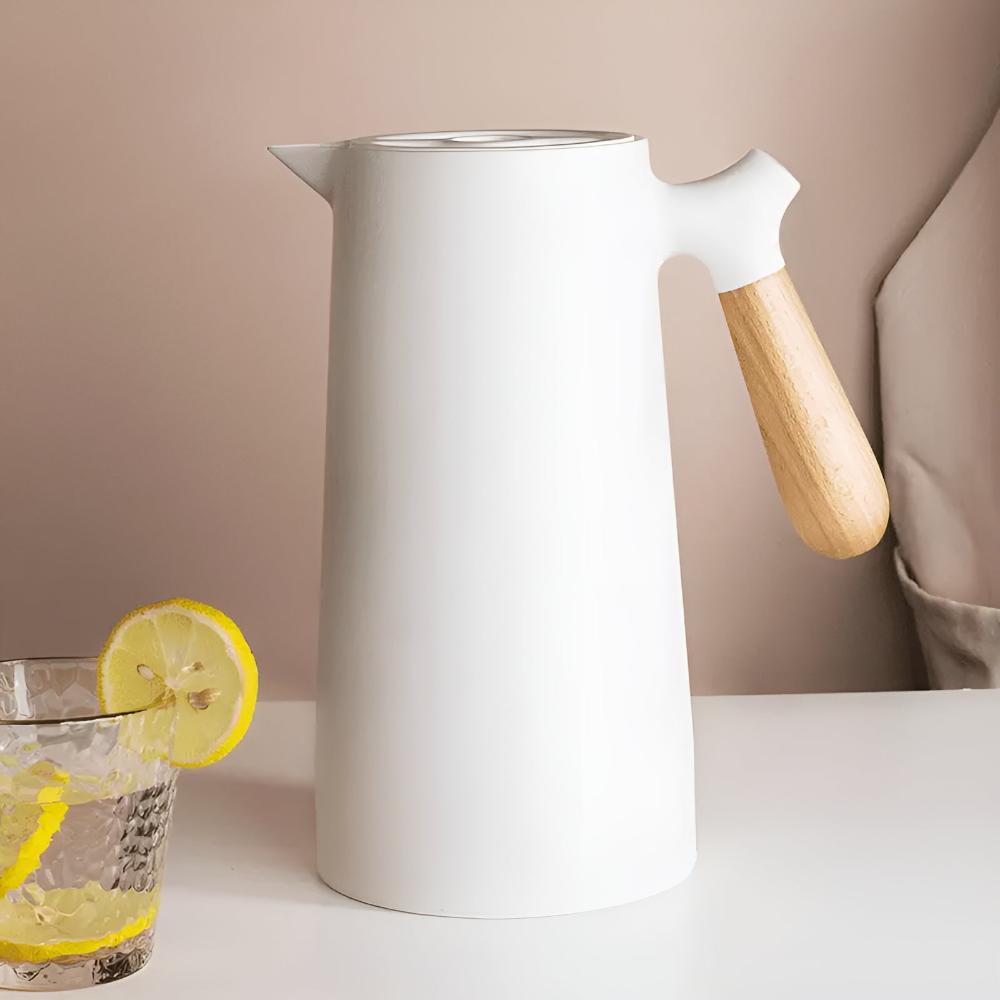 Insulated Carafe – Stylish Stainless Steel Design with Glass Inner Lining and 1 Liter Capacity 12