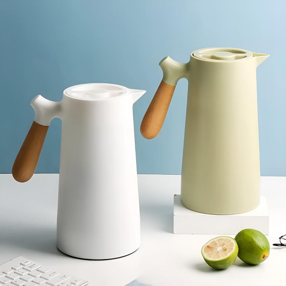 Insulated Carafe – Stylish Stainless Steel Design with Glass Inner Lining and 1 Liter Capacity 7