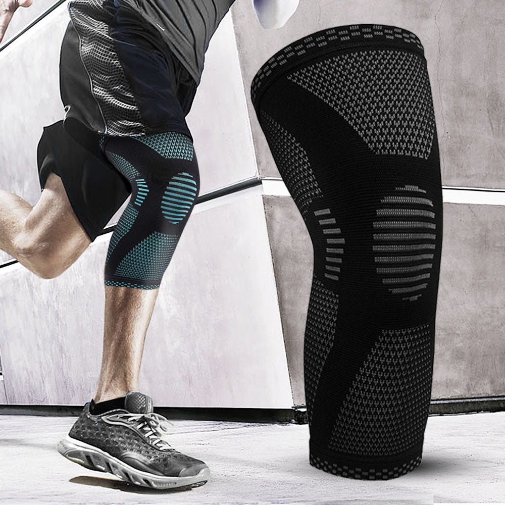 Knee Support – Comfortable Compression Sleeve – Black Fabric 1